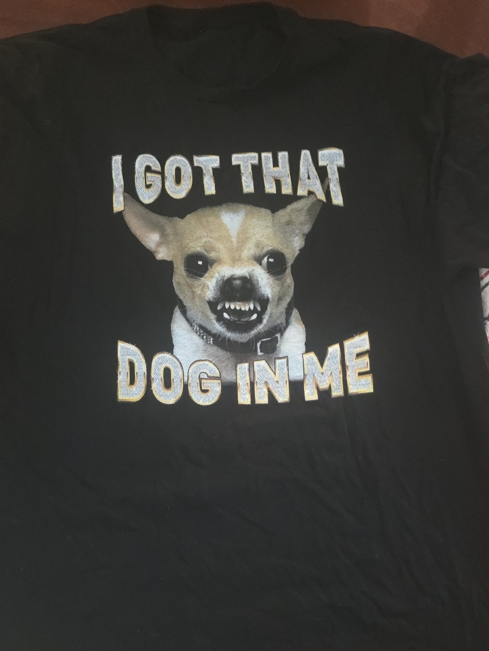 Black 'I Got That Dog In Me' Dog Graphic Tee